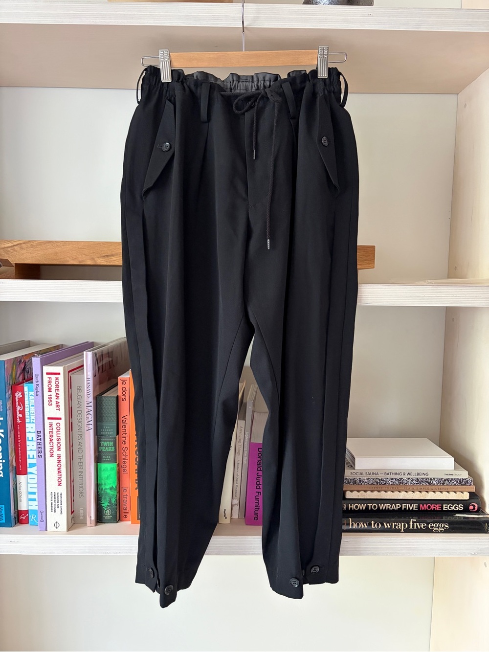 Yohji Yamamoto “Regulation” Edition Military Cropped Suiting Wool Trousers